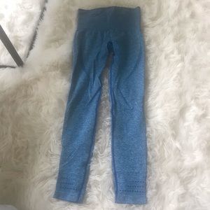 Gymshark seamless leggings blue marl size small